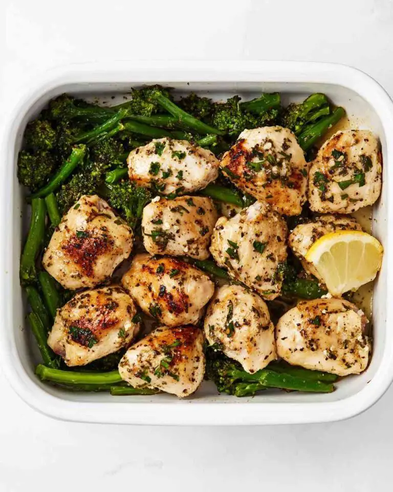 Air Fryer Garlic Butter Chicken Traybake