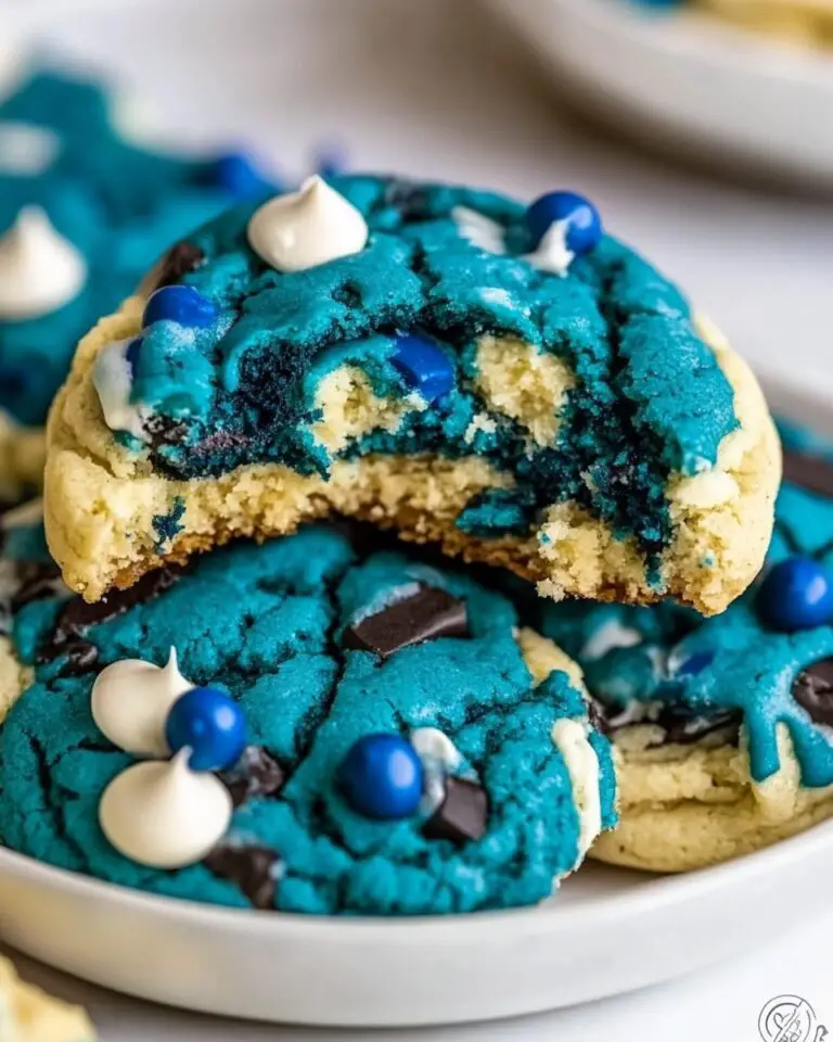Blue Cookie Monster Cookies