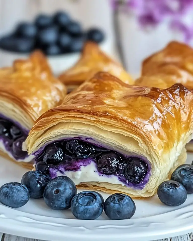 Blueberry Cream Cheese Puff Pastry