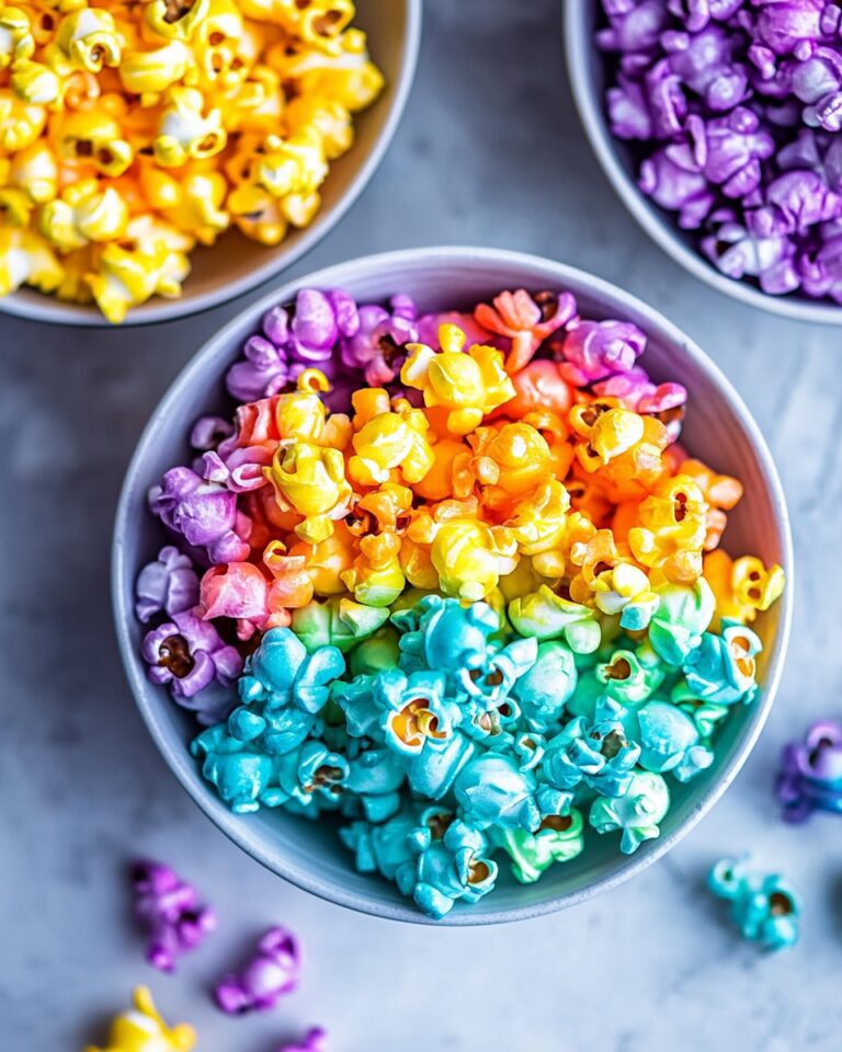 Candied Rainbow Popcorn