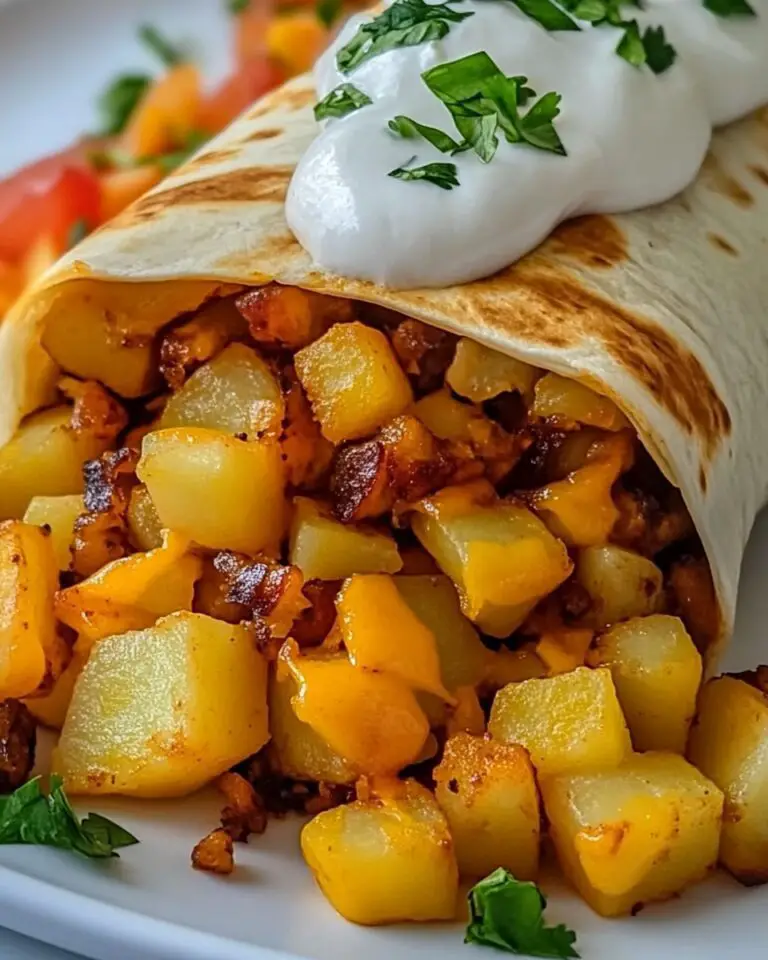 Cheesy Potato Burritos