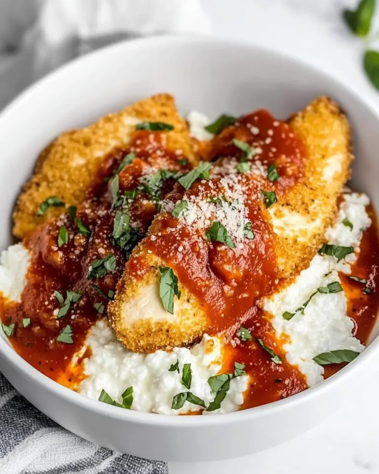 Chicken Parm Cottage Cheese Bowl