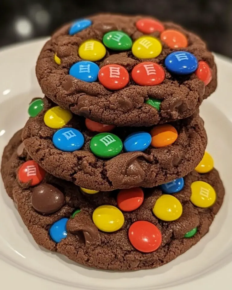 Chocolate M&M Cookies