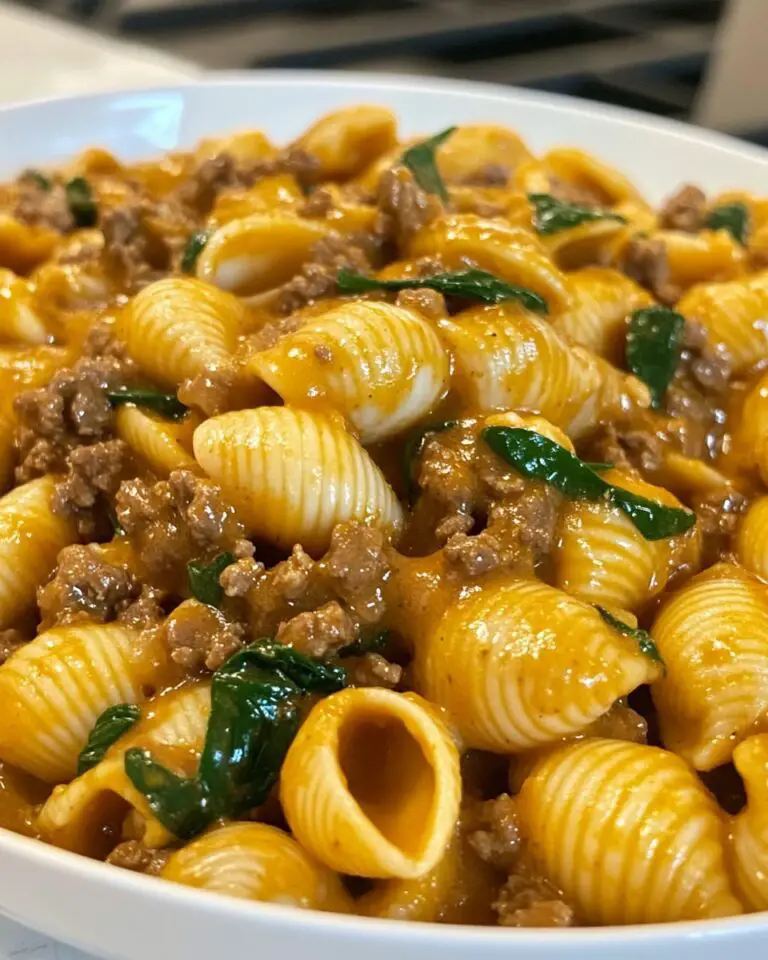 Creamy Beef and Shells