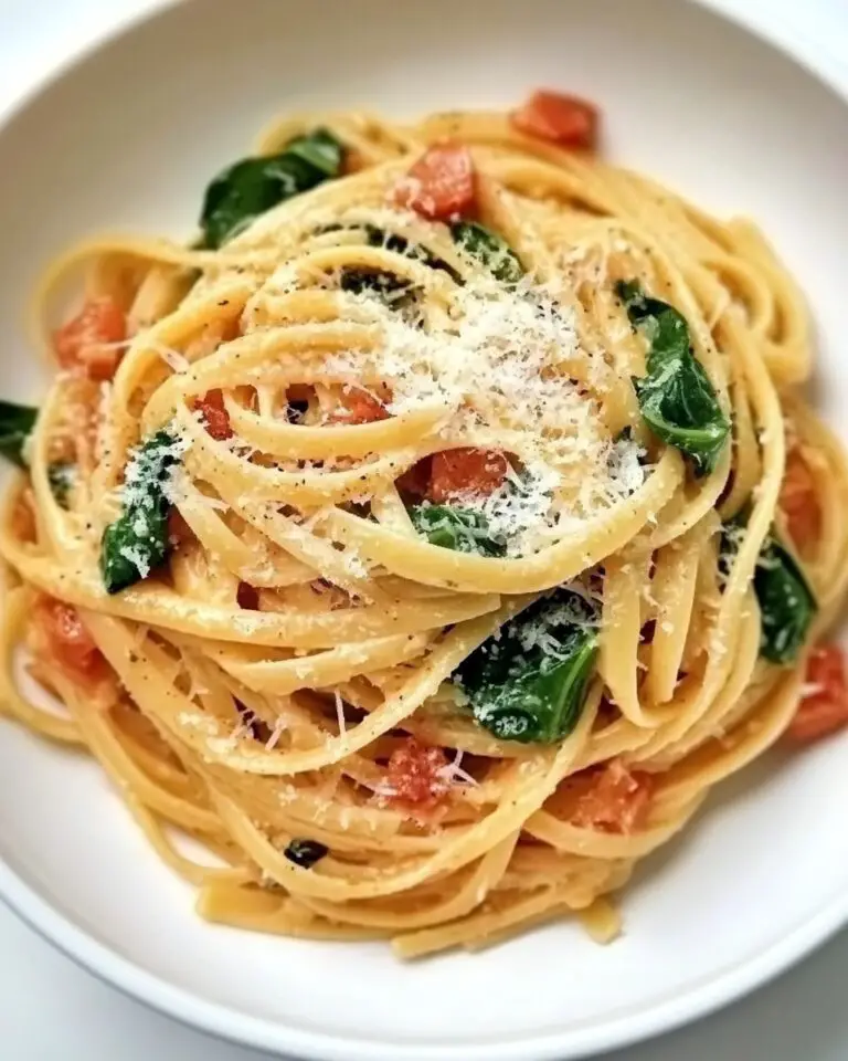 Creamy Tomato and Spinach Pasta