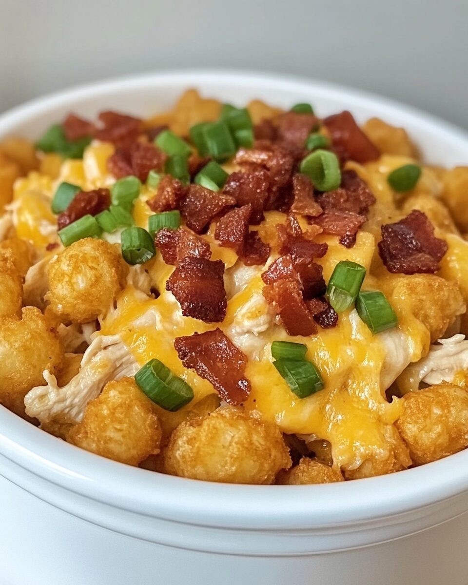 Crock Pot Chicken Tater Tot Casserole