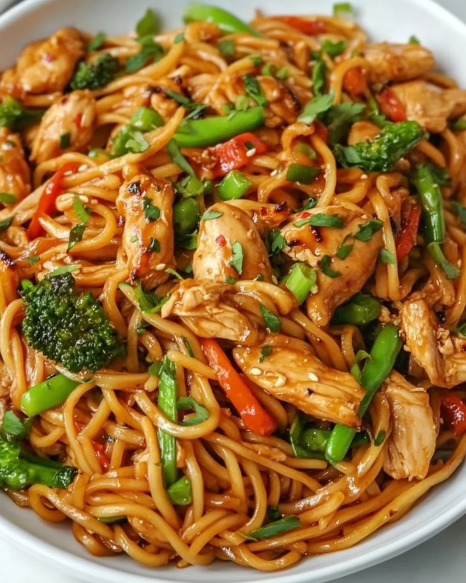 15-Minute Healthy Chicken Stir Fry Noodles - additional image