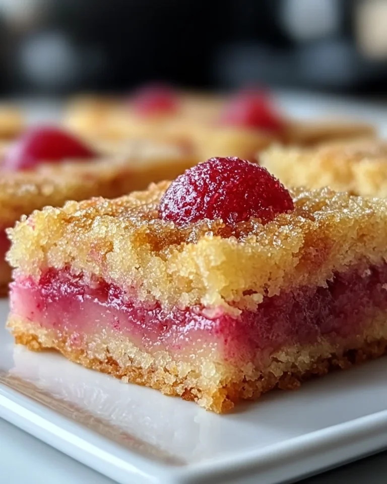 Quick Rhubarb Squares From Scratch