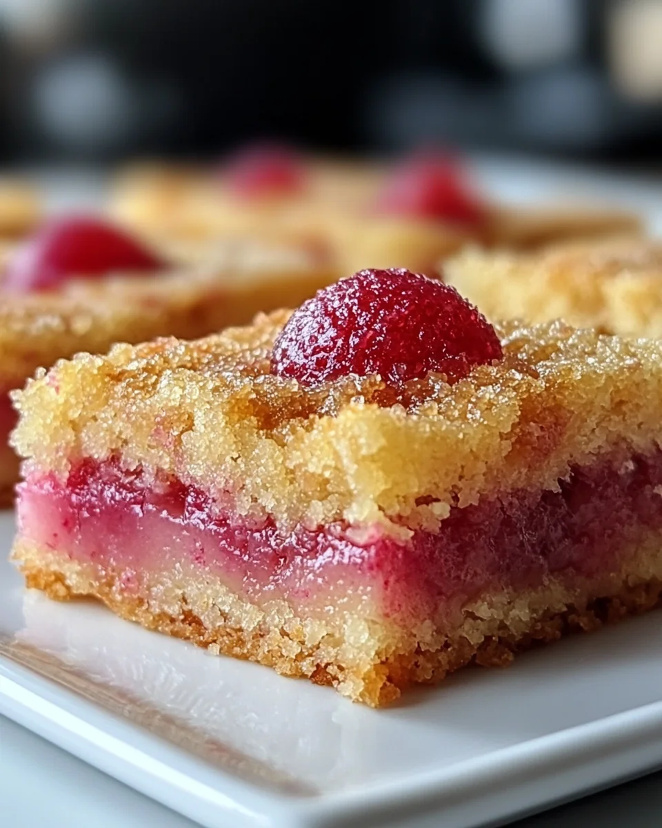 Quick Rhubarb Squares From Scratch