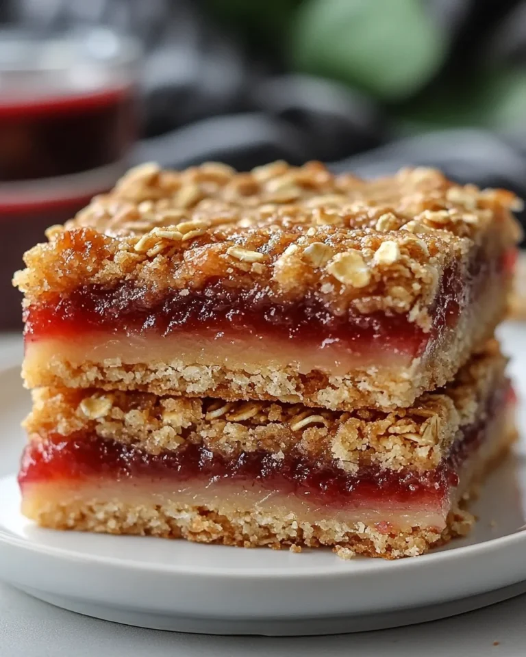 Quick Creamy Amish Oatmeal Rhubarb Bars