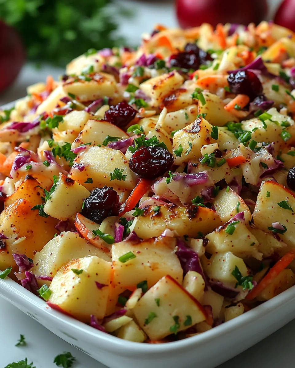 Flavor-Packed Apple Cranberry Coleslaw Recipe