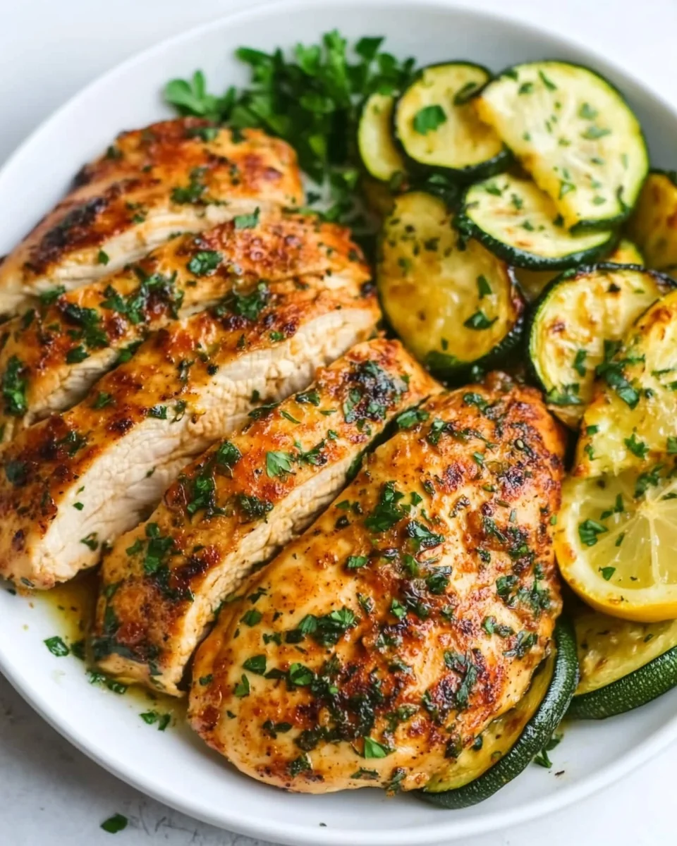 Savory Asado Chicken Breast with Fresh Sautéed Zucchini - additional image