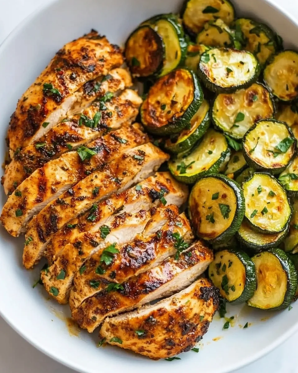 Savory Asado Chicken Breast with Fresh Sautéed Zucchini - additional image
