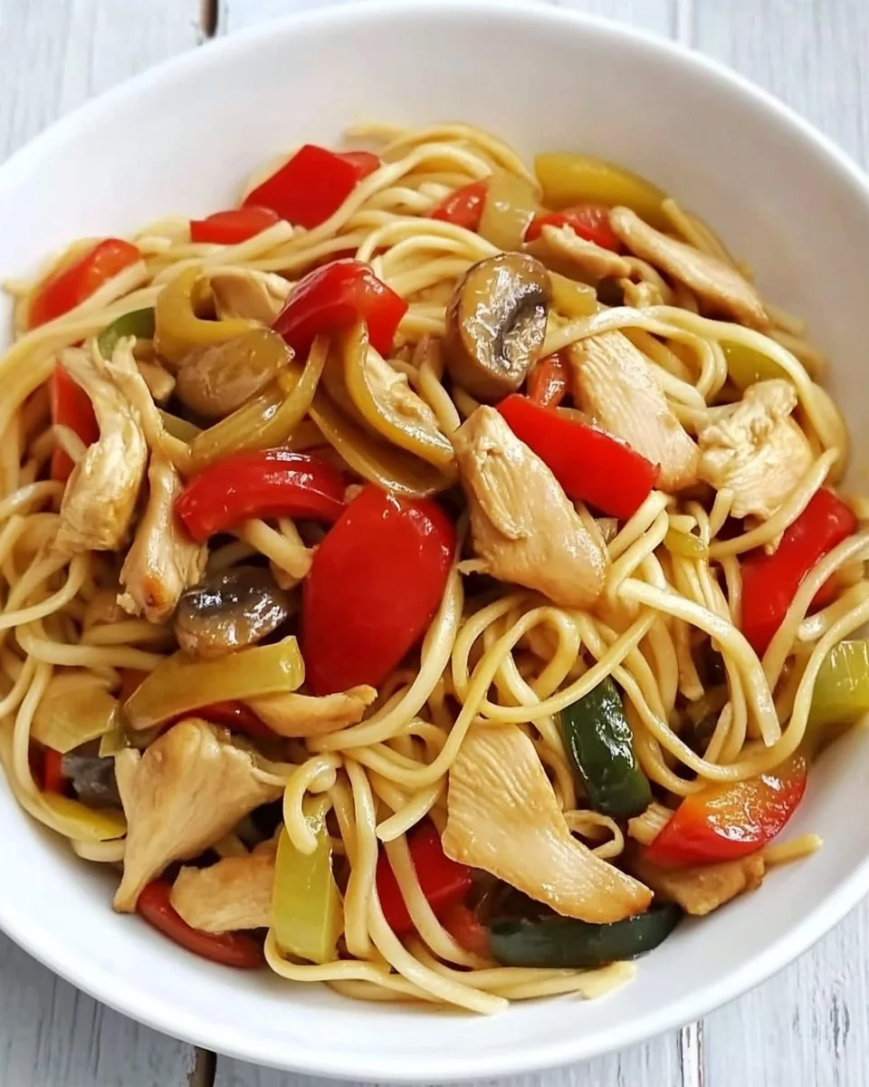 Simple Asian Chicken Noodle Stir-Fry - additional image