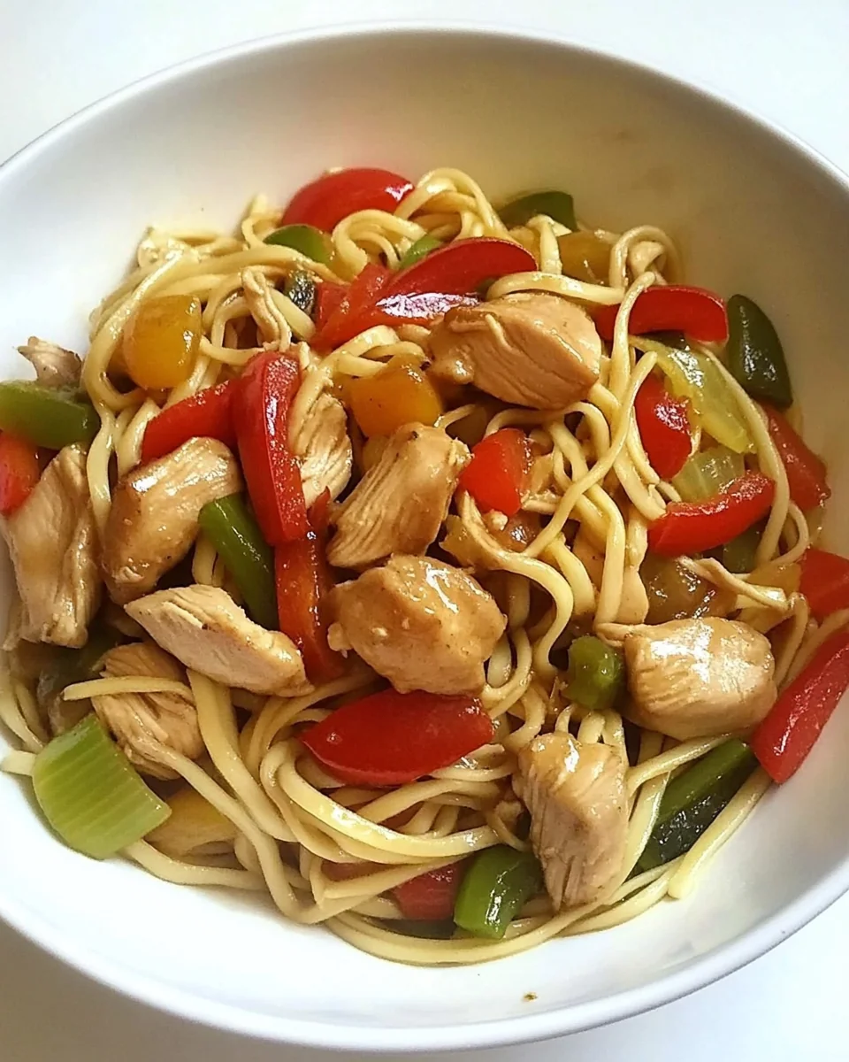 Simple Asian Chicken Noodle Stir-Fry - additional image