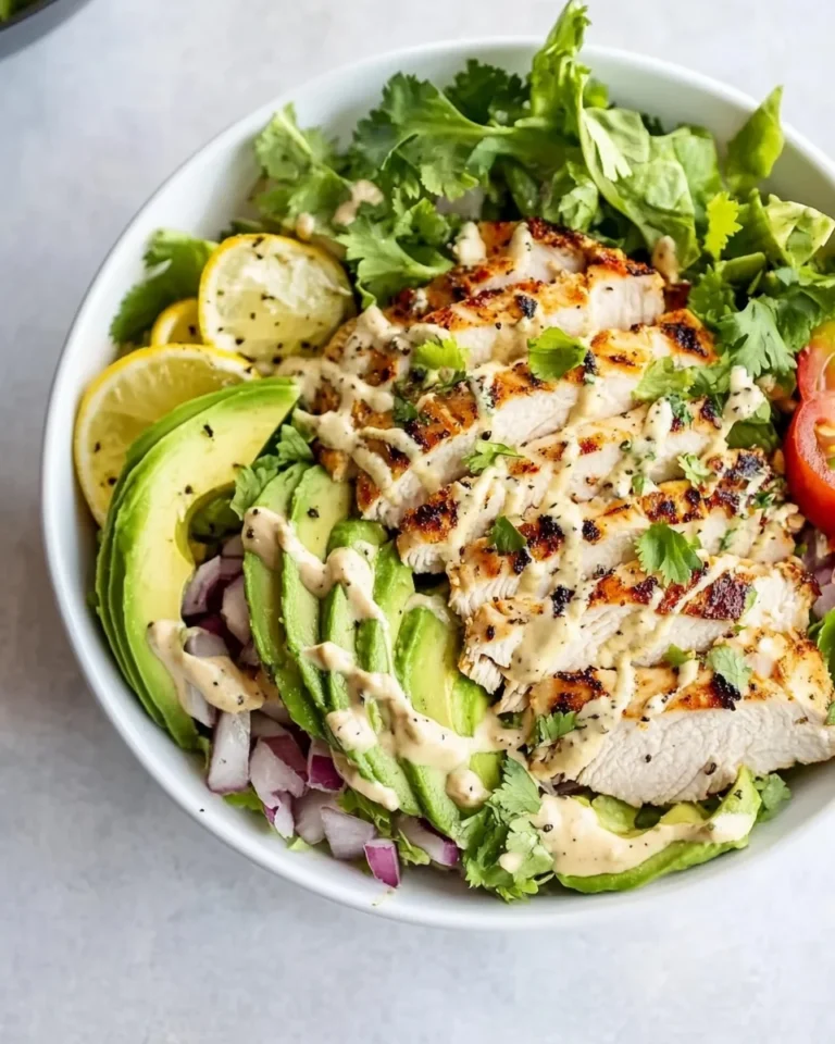 Simple And Fresh Avocado Chicken Salad