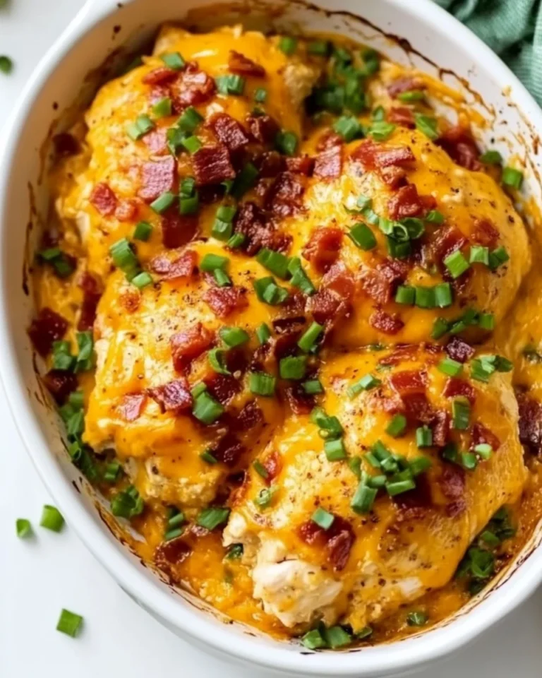 Simple Baked Crack Chicken Casserole