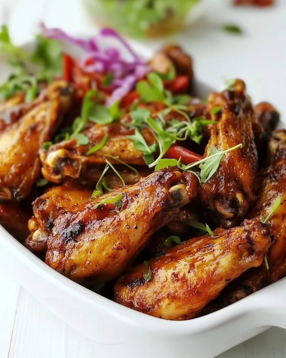 Perfectly Crispy Baked Garlic Chicken Wings - additional image