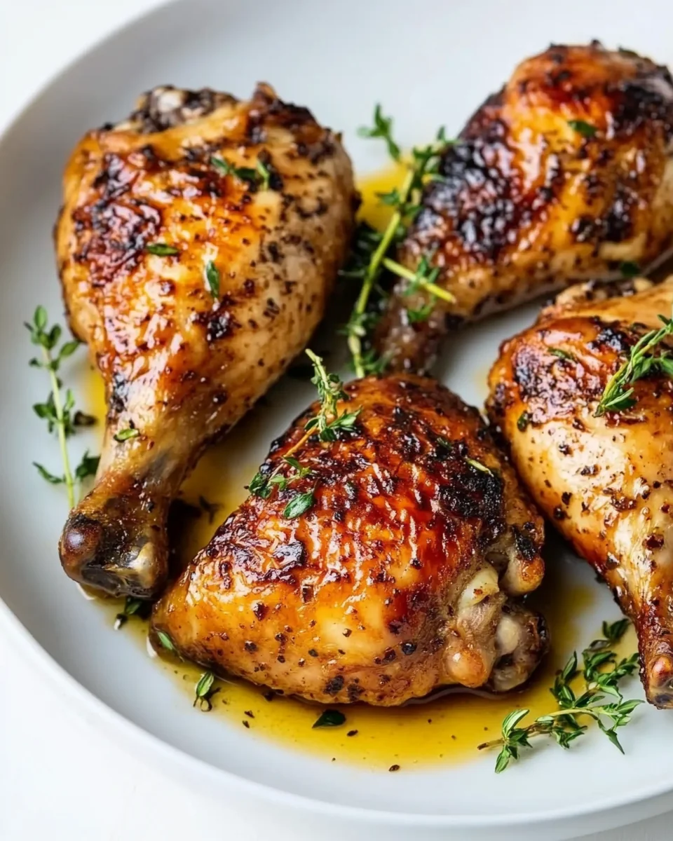 Savory Balsamic Honey Skillet Chicken Legs - additional image