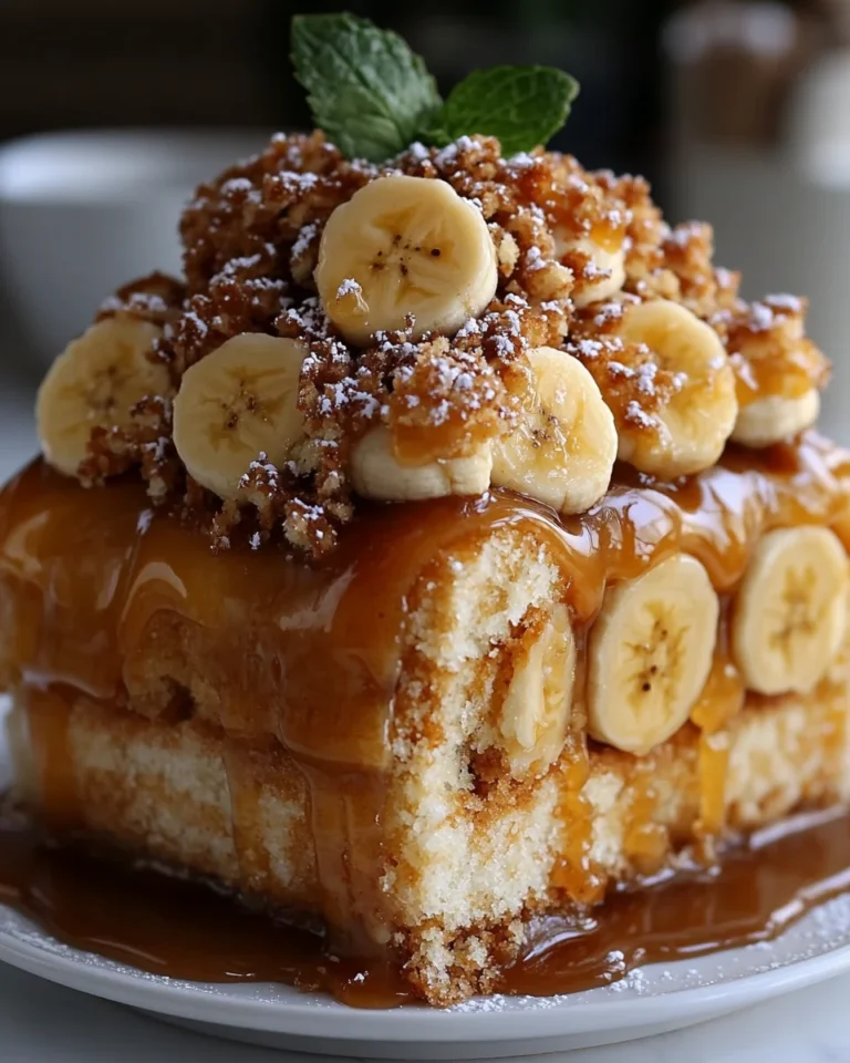 Quick Banana Caramel Roll Cake Recipe