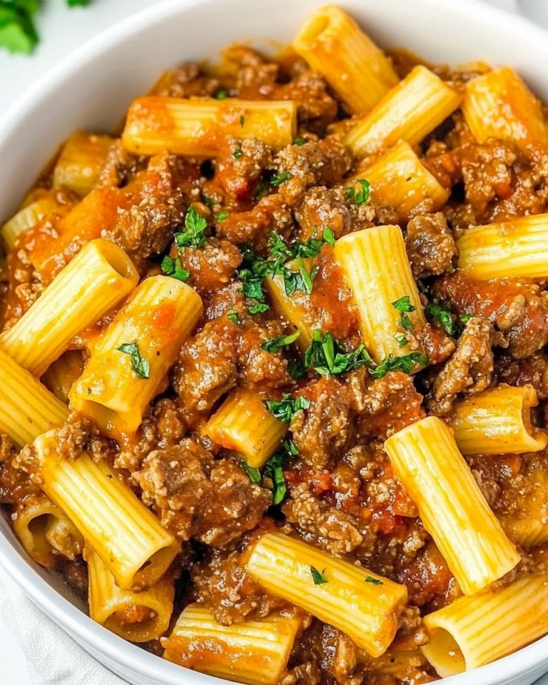 Classic Beef Ragu Pasta in Homemade Tomato Sauce
