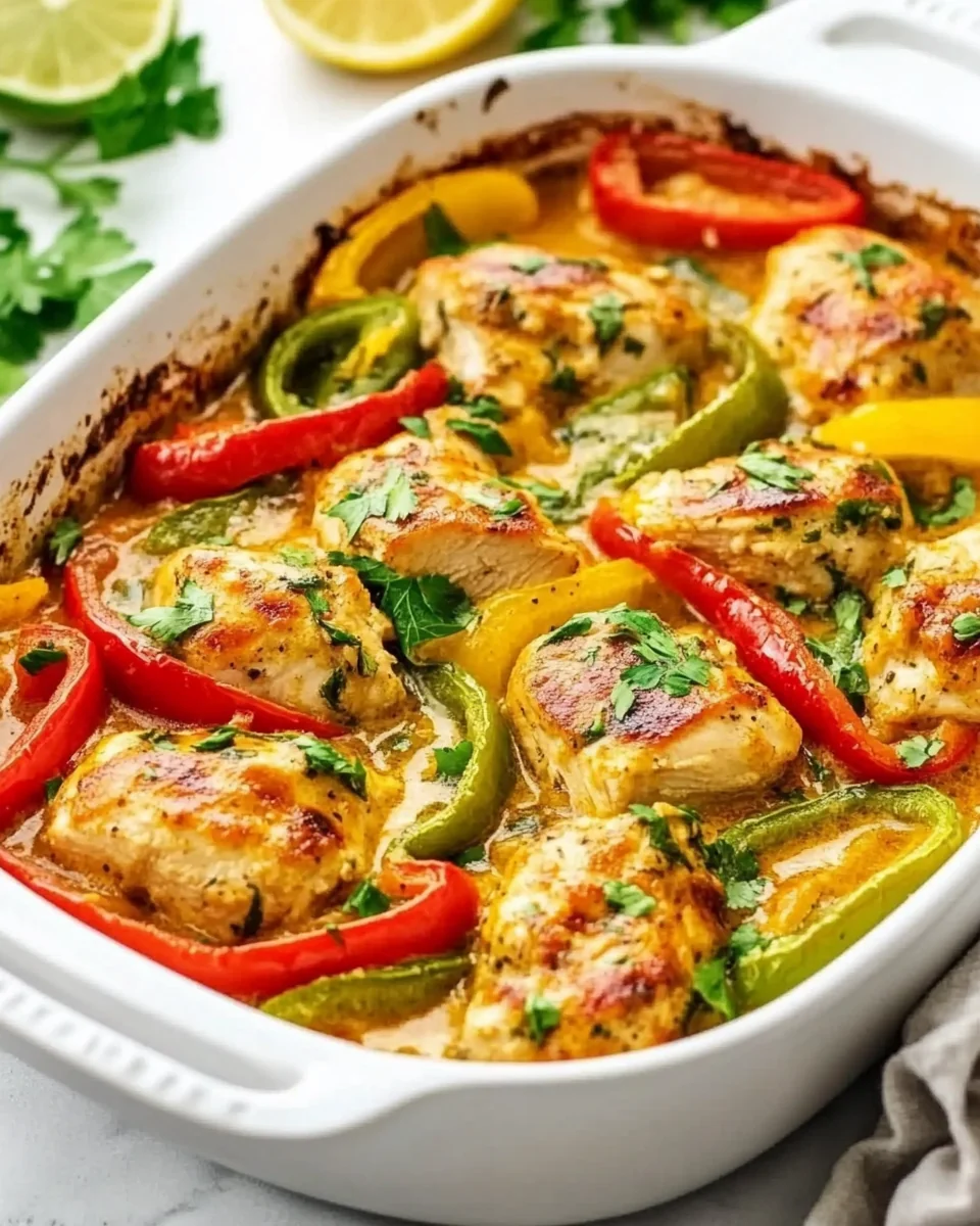 Savory Bell Pepper Chicken Bake For A Cozy Night - additional image