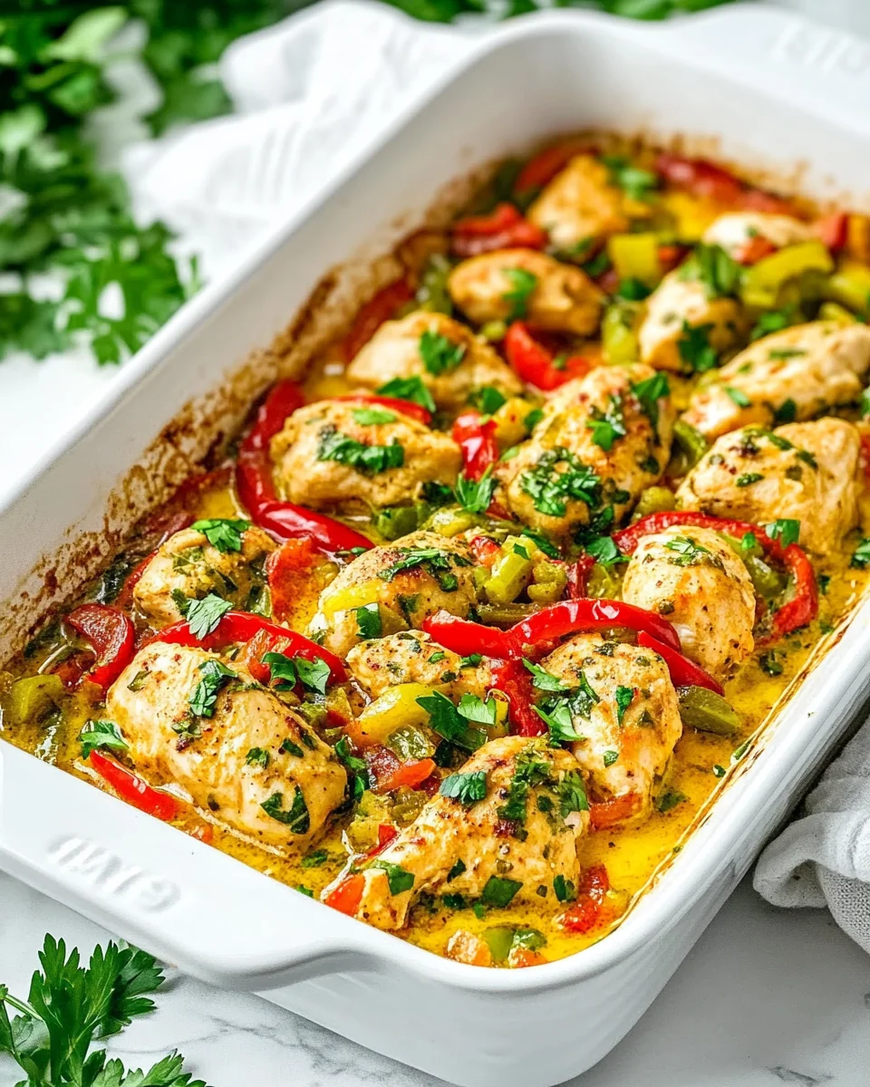 Savory Bell Pepper Chicken Bake For A Cozy Night - additional image