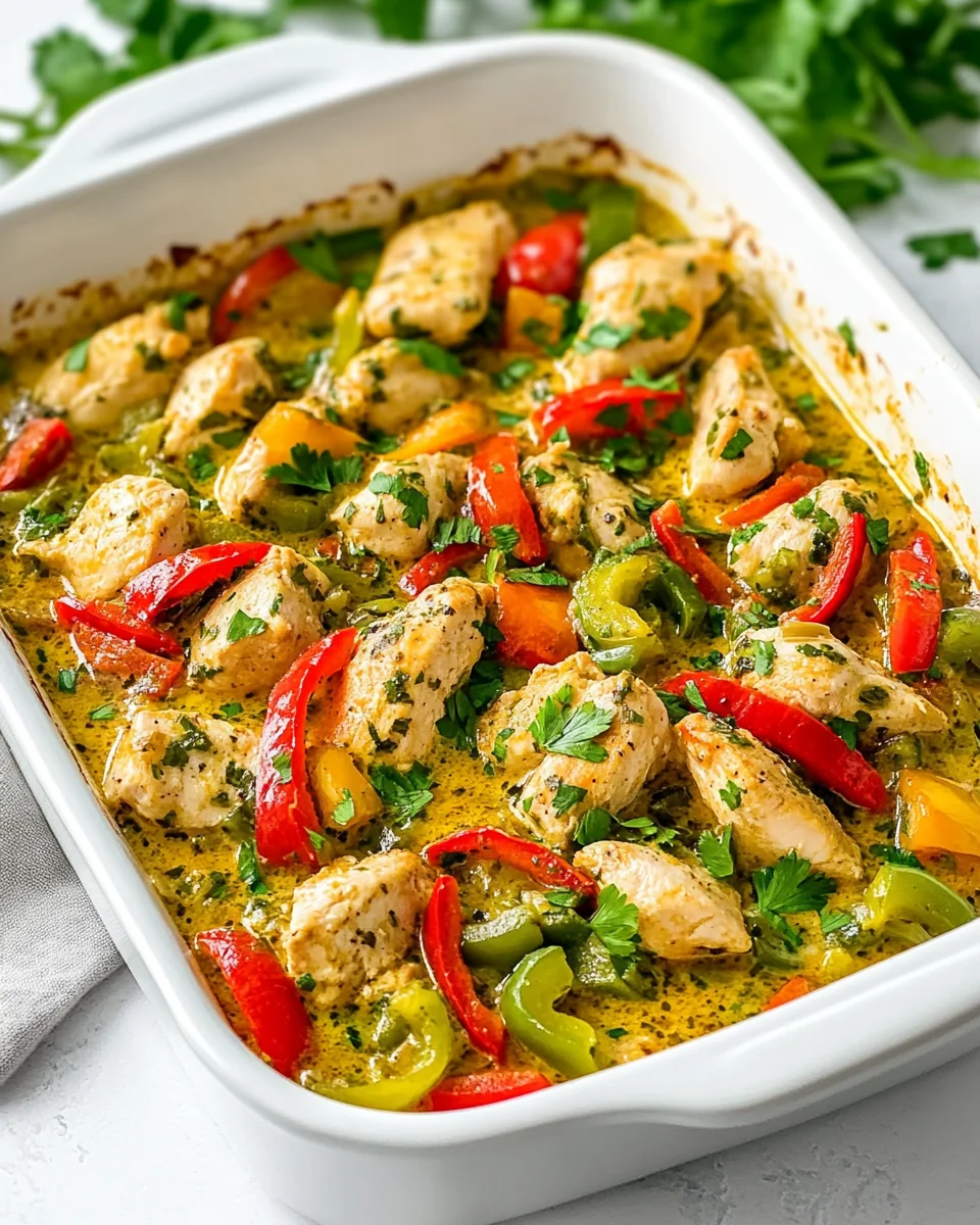 Savory Bell Pepper Chicken Bake For A Cozy Night - additional image