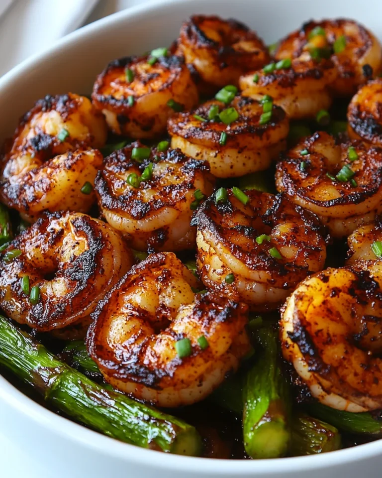 Quick Blackened Shrimp and Asparagus Skillet