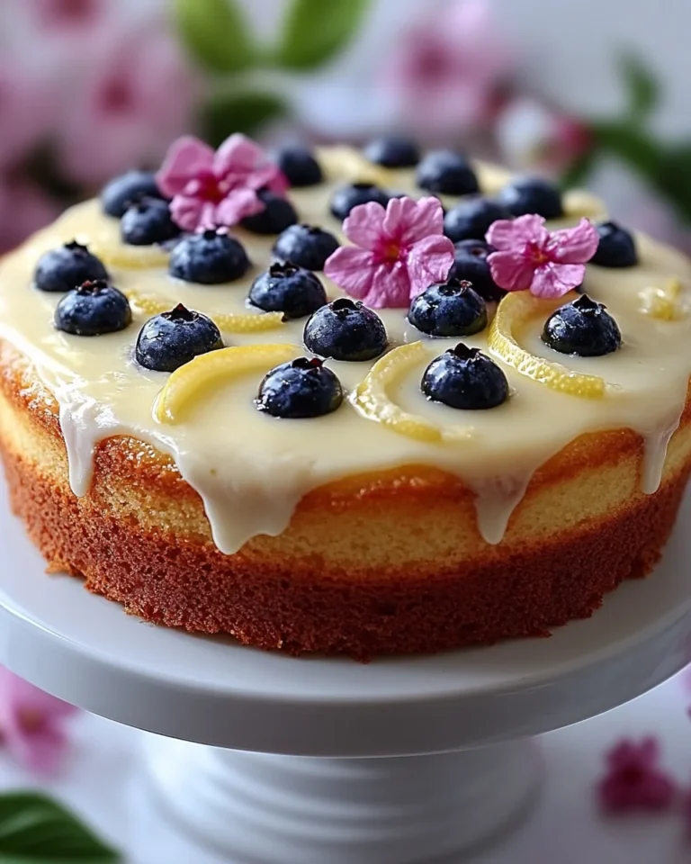 Quick Blueberry Lemonade Buttermilk Cake Recipe