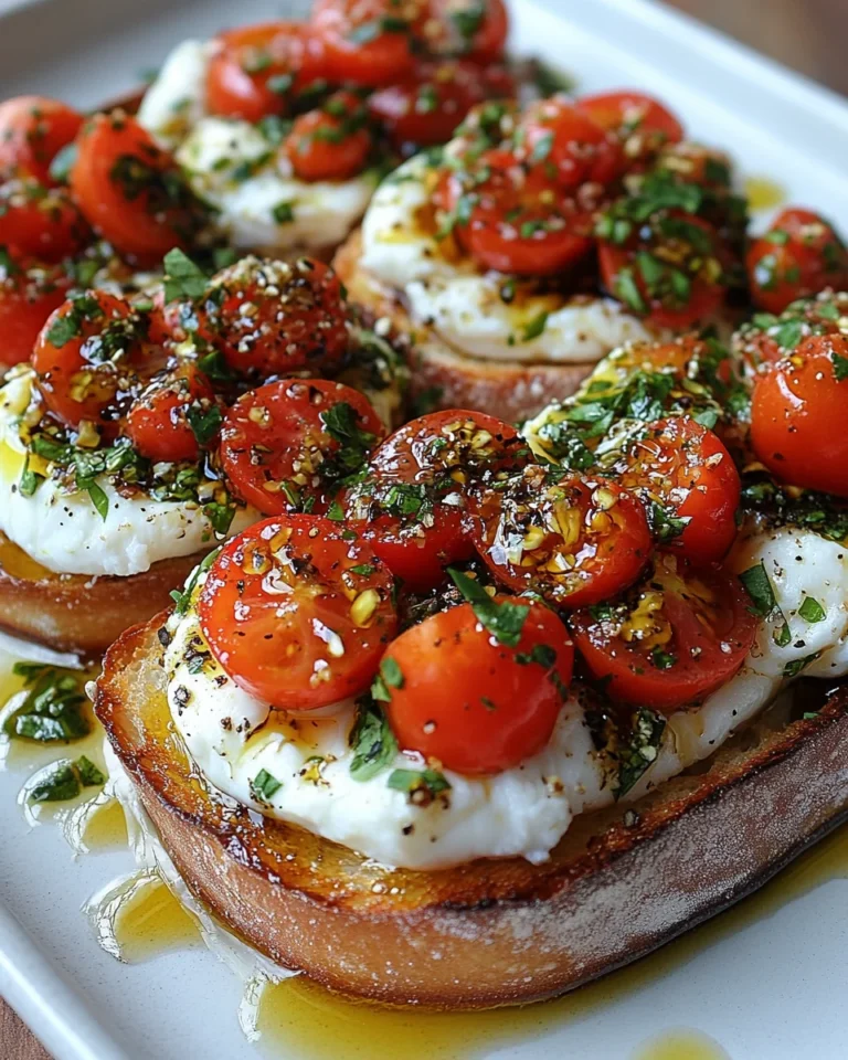 Creamy Burrata Bruschetta: A Quick and Flavor-Packed Snack
