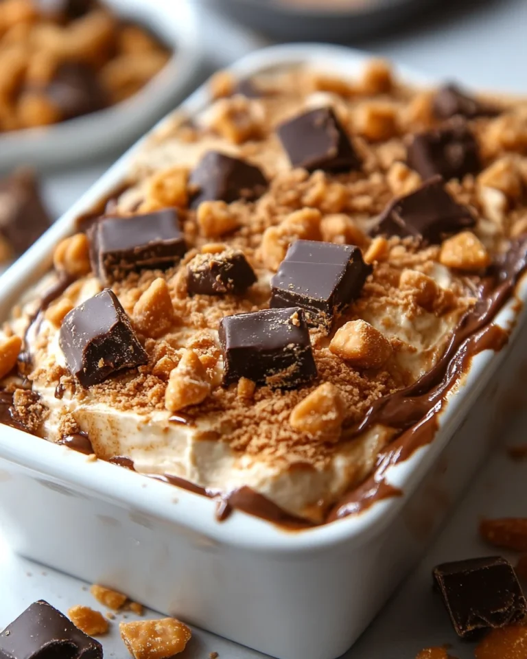 Creamy Butterfinger Lush No-Bake Dessert Recipe
