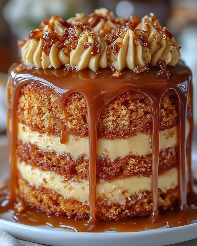 Creamy Butterscotch Cake with Caramel Frosting Recipe