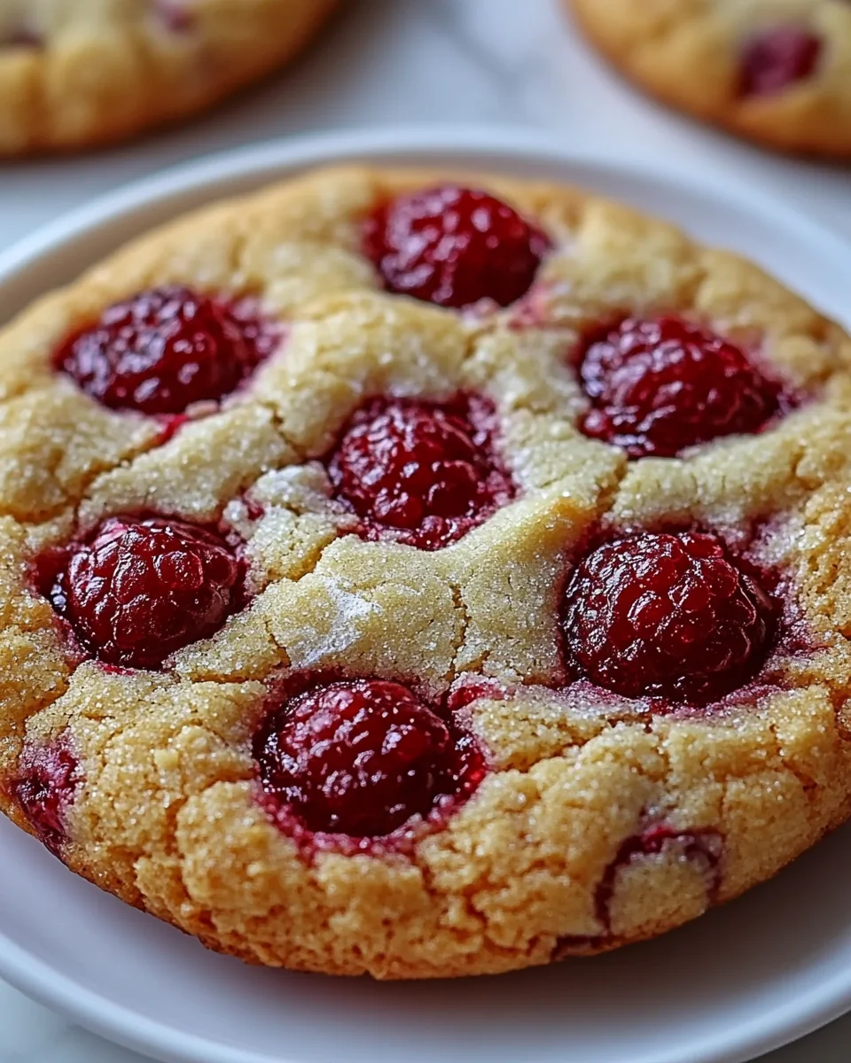 Quick And Easy Raspberry Crumble Cookies
