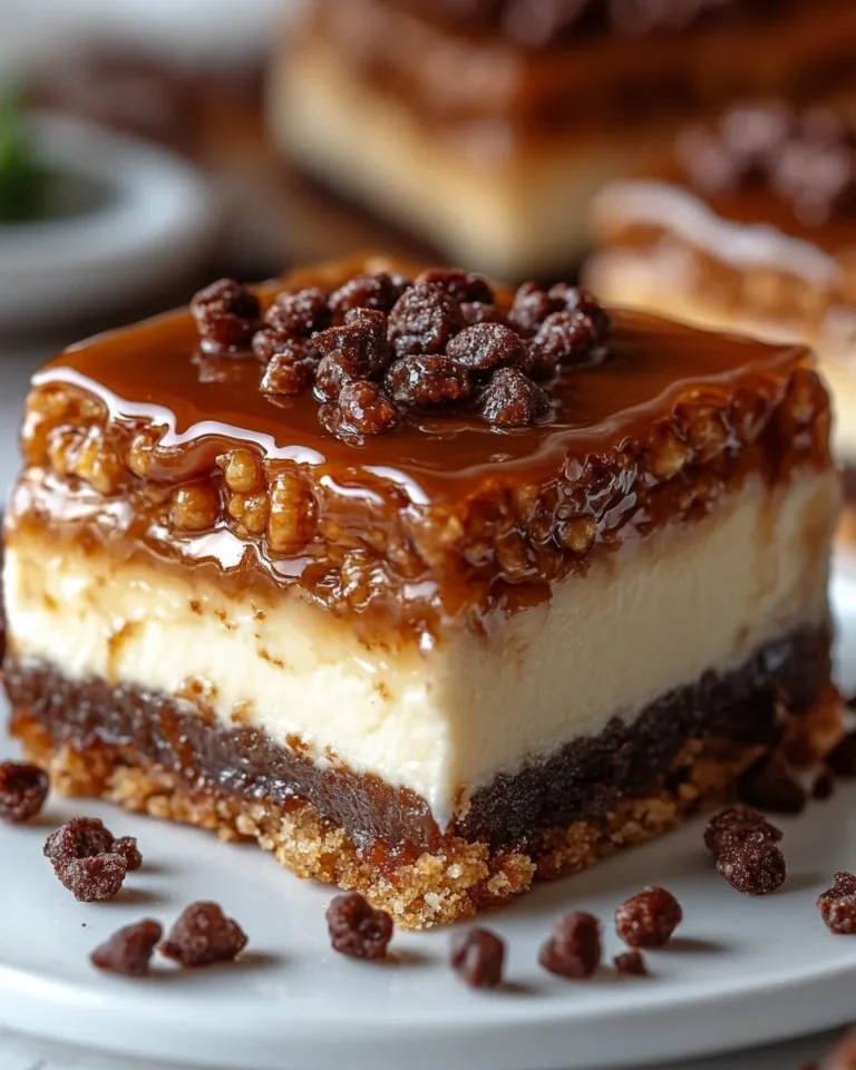 Creamy Caramel Cheesecake Bars: A Quick, Kid-Friendly Treat