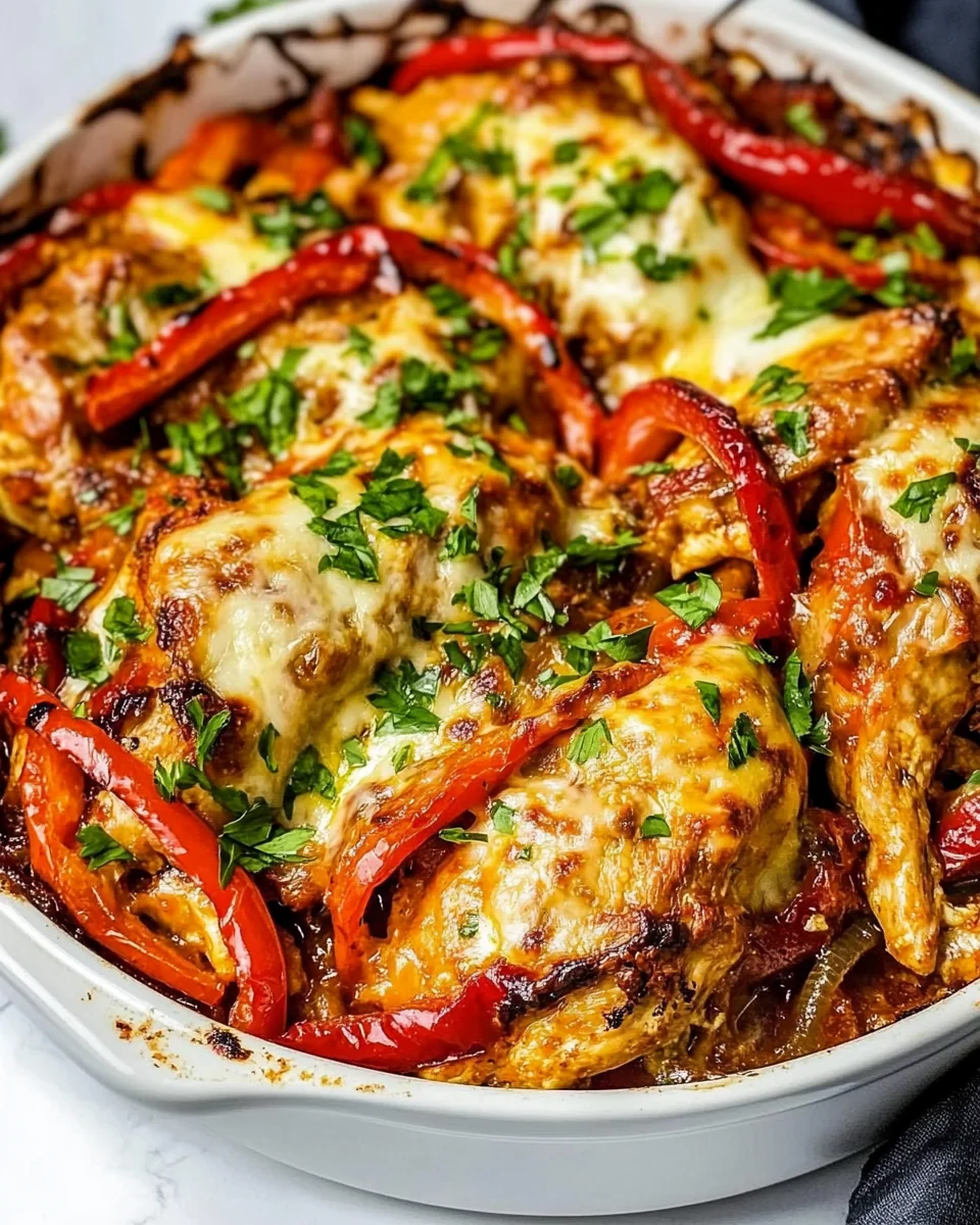Cheesy Chicken Fajita Bake For A Cozy Night In