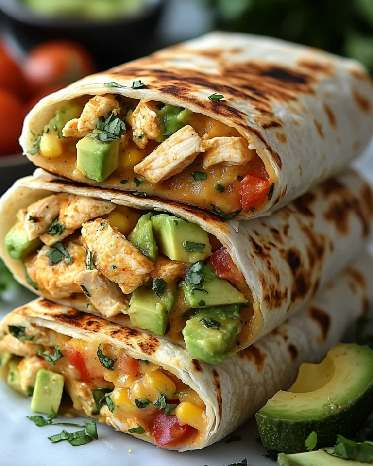 Creamy Chicken Avocado Ranch Burritos for Busy Weeknights