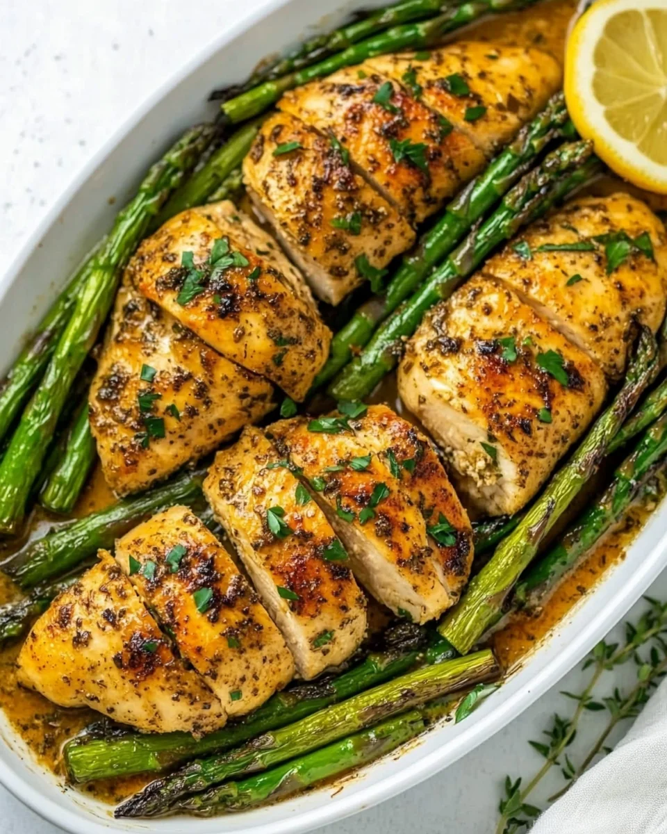 Baked Chicken with Fresh Asparagus for a Simple Dinner - additional image
