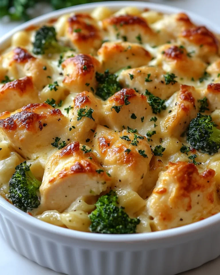 Creamy Chicken Broccoli Alfredo One-Pot Dinner