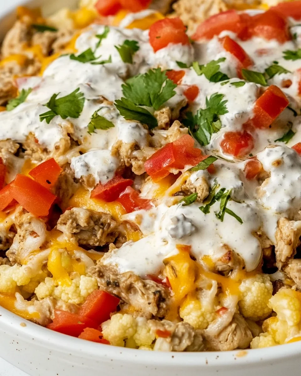 Healthy Chicken Burrito Bowls with Fresh Cauliflower - additional image