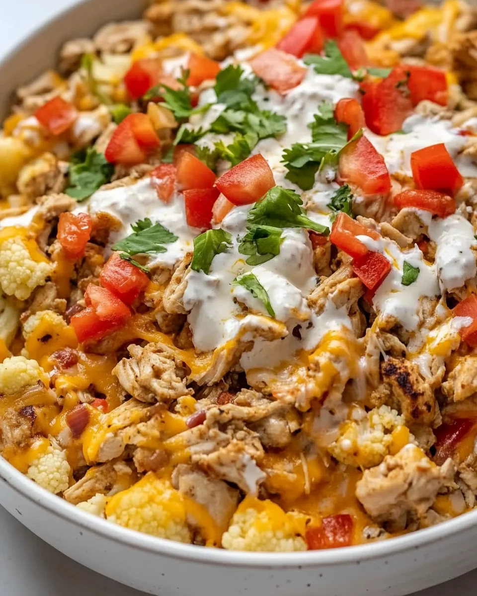 Healthy Chicken Burrito Bowls with Fresh Cauliflower - additional image