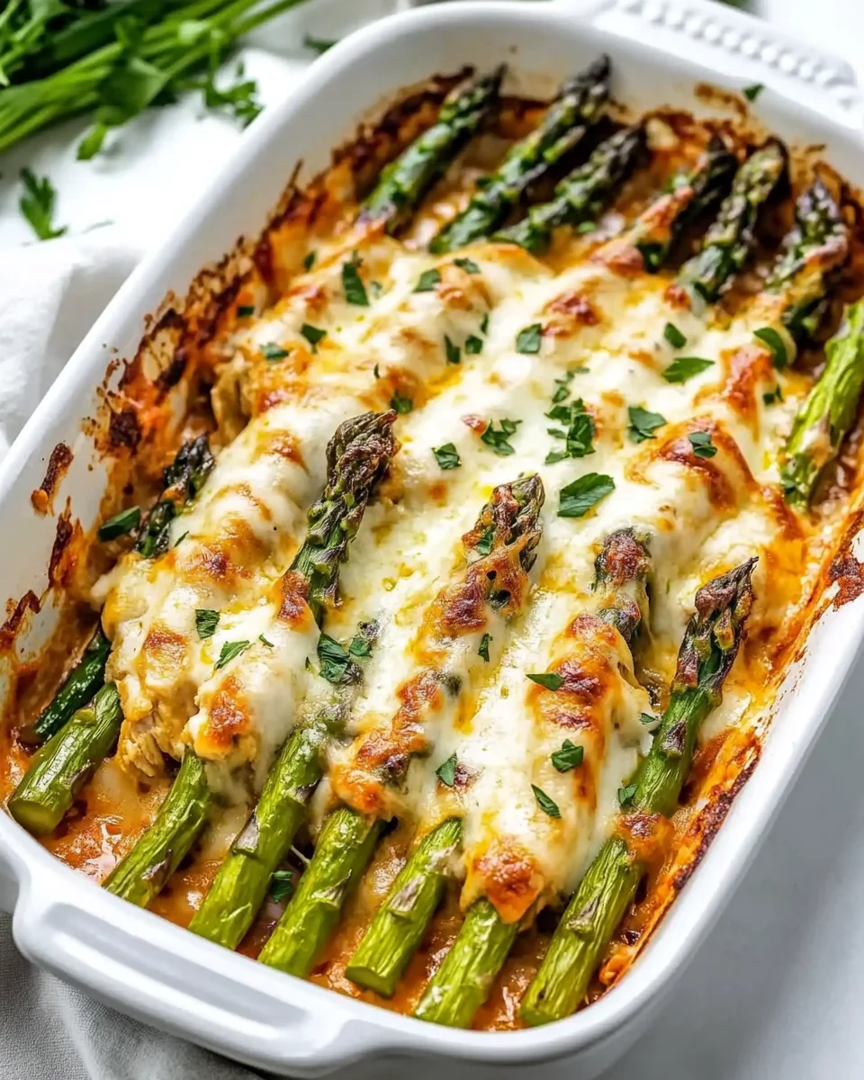Creamy Chicken Casserole with Asparagus and Mozzarella - additional image