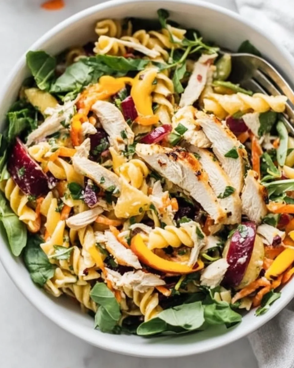 Fresh and Flavorful Chicken Pasta Salad Bowl - additional image