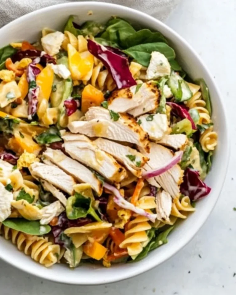 Fresh and Flavorful Chicken Pasta Salad Bowl