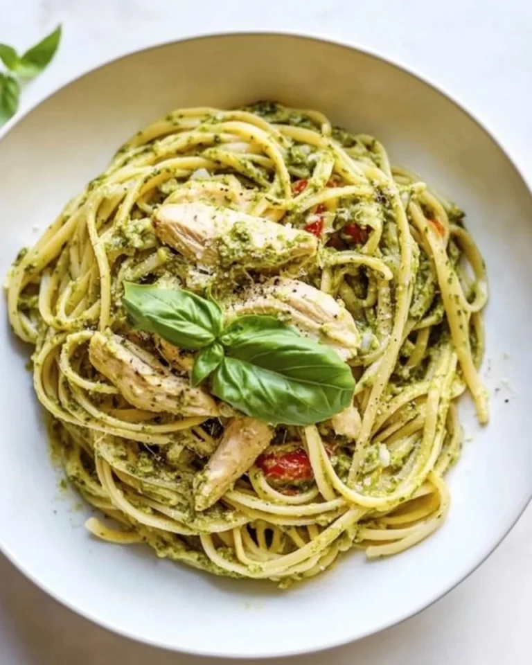 Creamy Homemade Chicken Pesto Pasta
