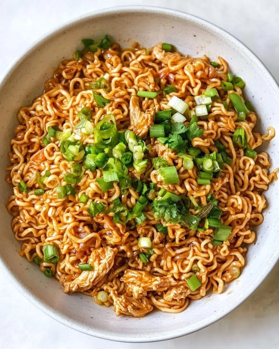 Simple Chicken Ramen Noodle Stir Fry - additional image