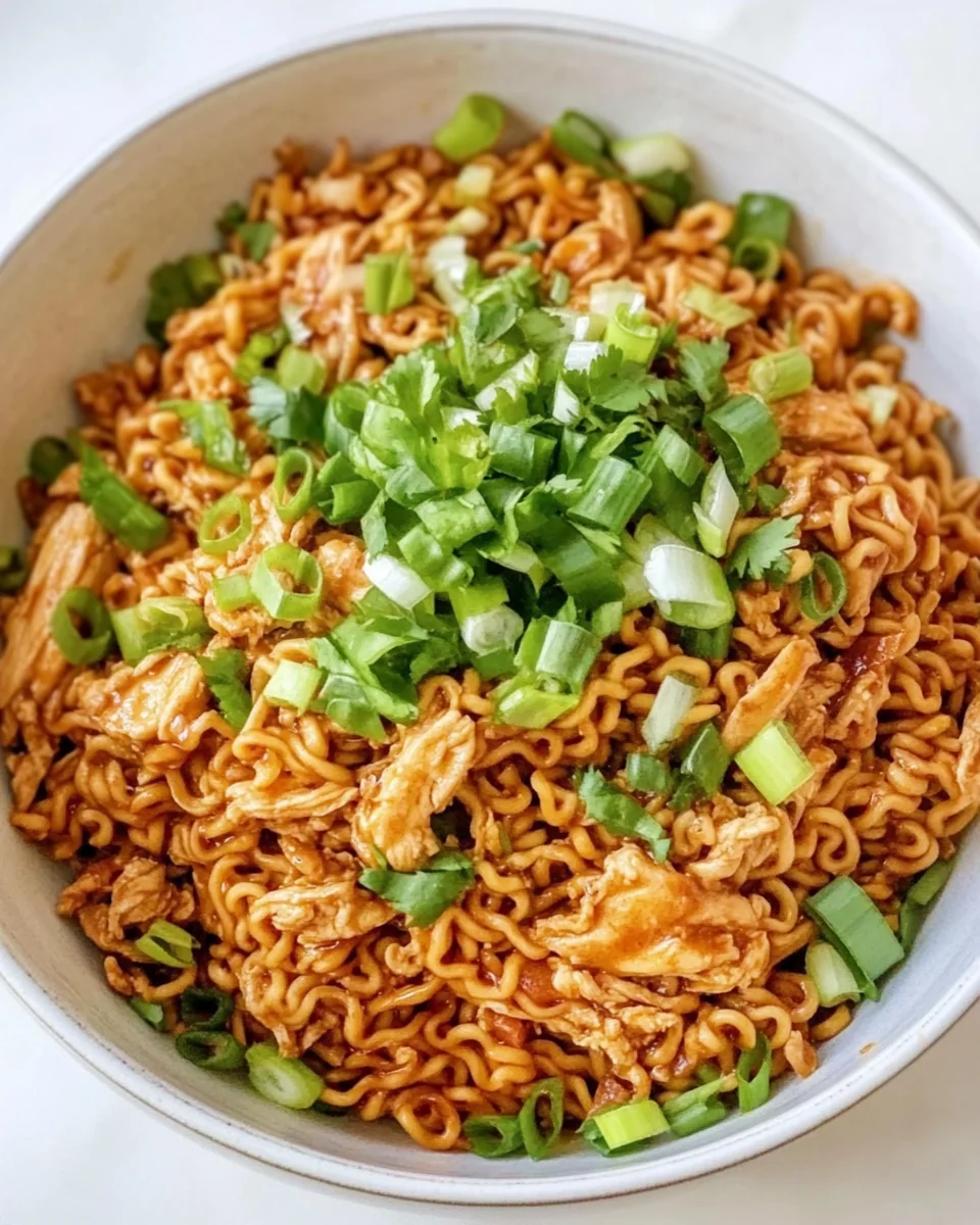 Simple Chicken Ramen Noodle Stir Fry - additional image