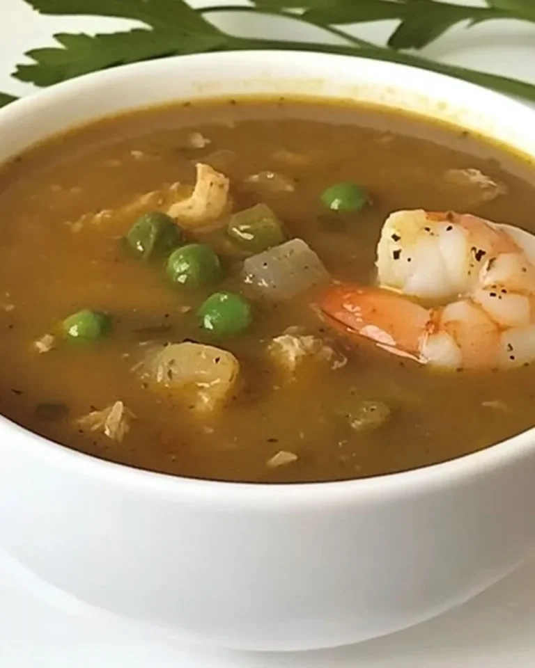 Classic Chicken and Shrimp Gumbo Soup