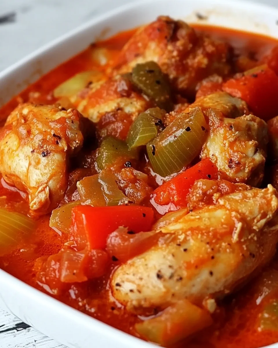 Classic Chicken Stew with French Basquaise Flavors - additional image