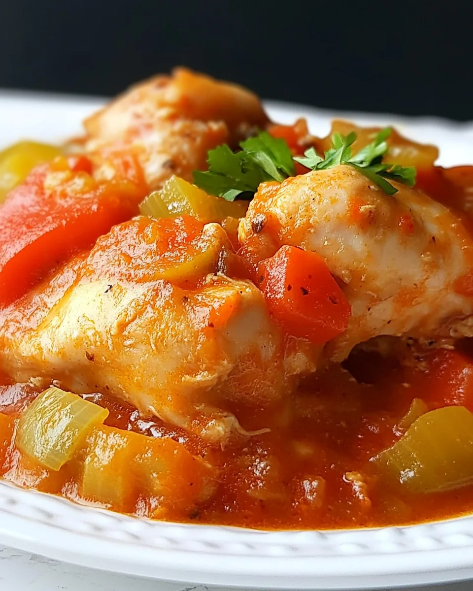Classic Chicken Stew with French Basquaise Flavors - additional image